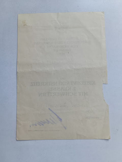 Diplôme KVK2 avec glaives sturmgeschutz-abteilung 184 – Image 4