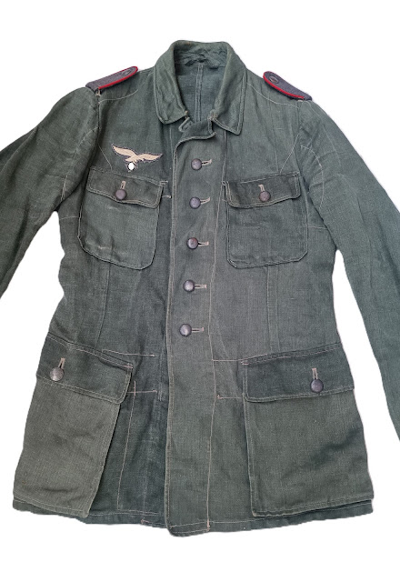 Vareuse treillis vert-roseau luftwaffe – Image 3