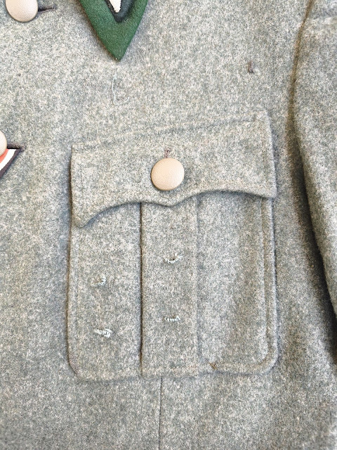 Vareuse officier heer service médical troupe de montagne – Image 3