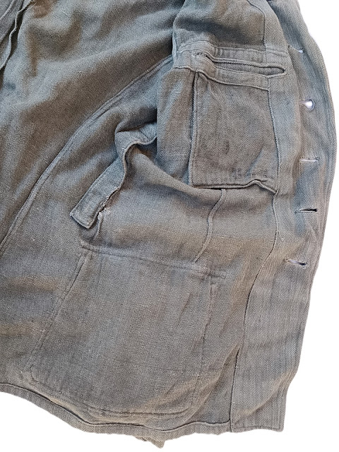 Vareuse treillis vert-roseau kuestenartillerie fabrication française – Image 10