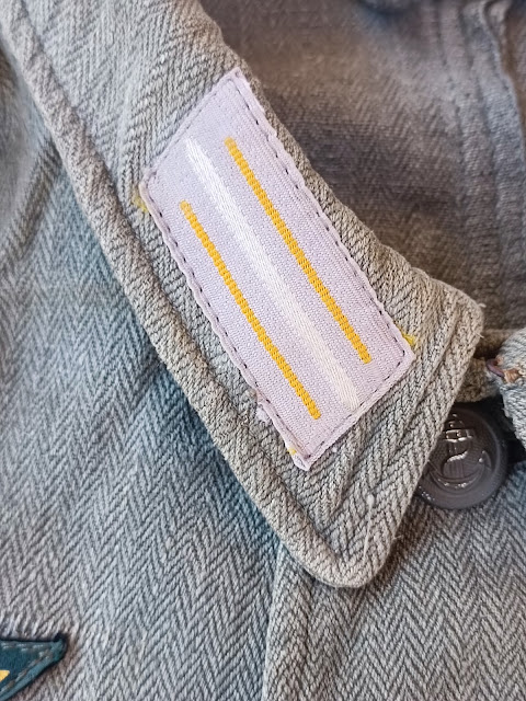 Vareuse treillis vert-roseau kuestenartillerie fabrication française – Image 4