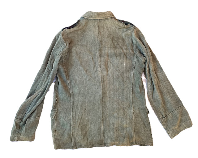 Vareuse treillis vert-roseau kuestenartillerie fabrication française – Image 7