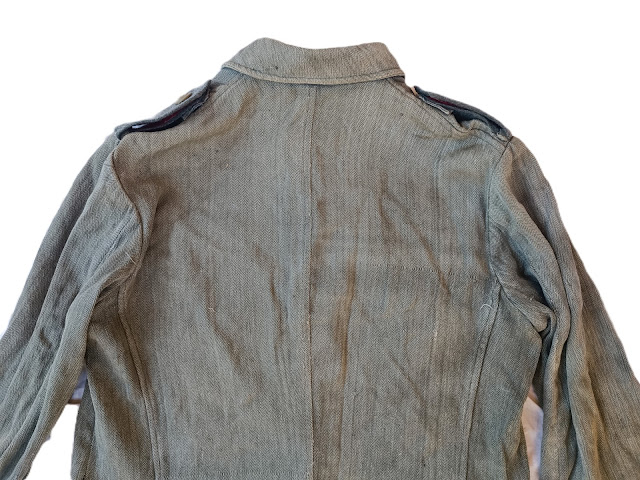 Vareuse treillis vert-roseau kuestenartillerie fabrication française – Image 8