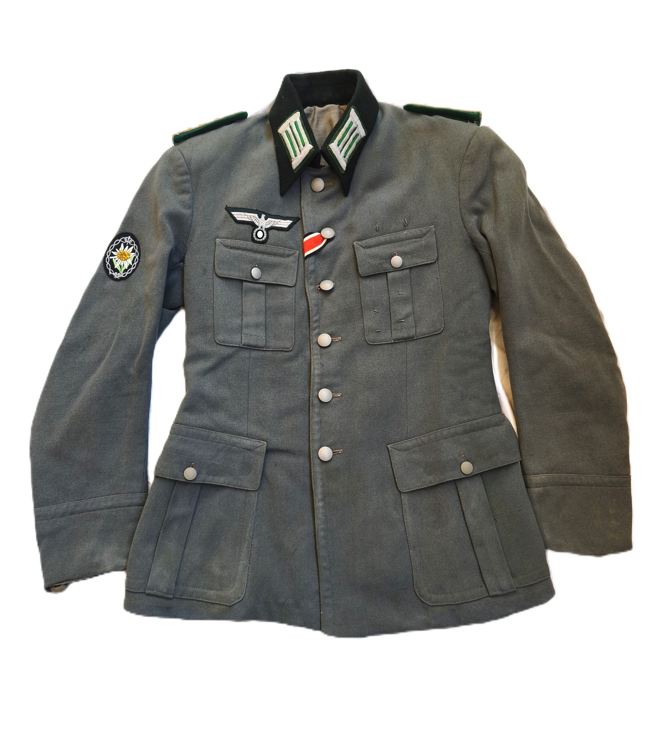 Vareuse officier chasseur de montagne allemand regiment 99