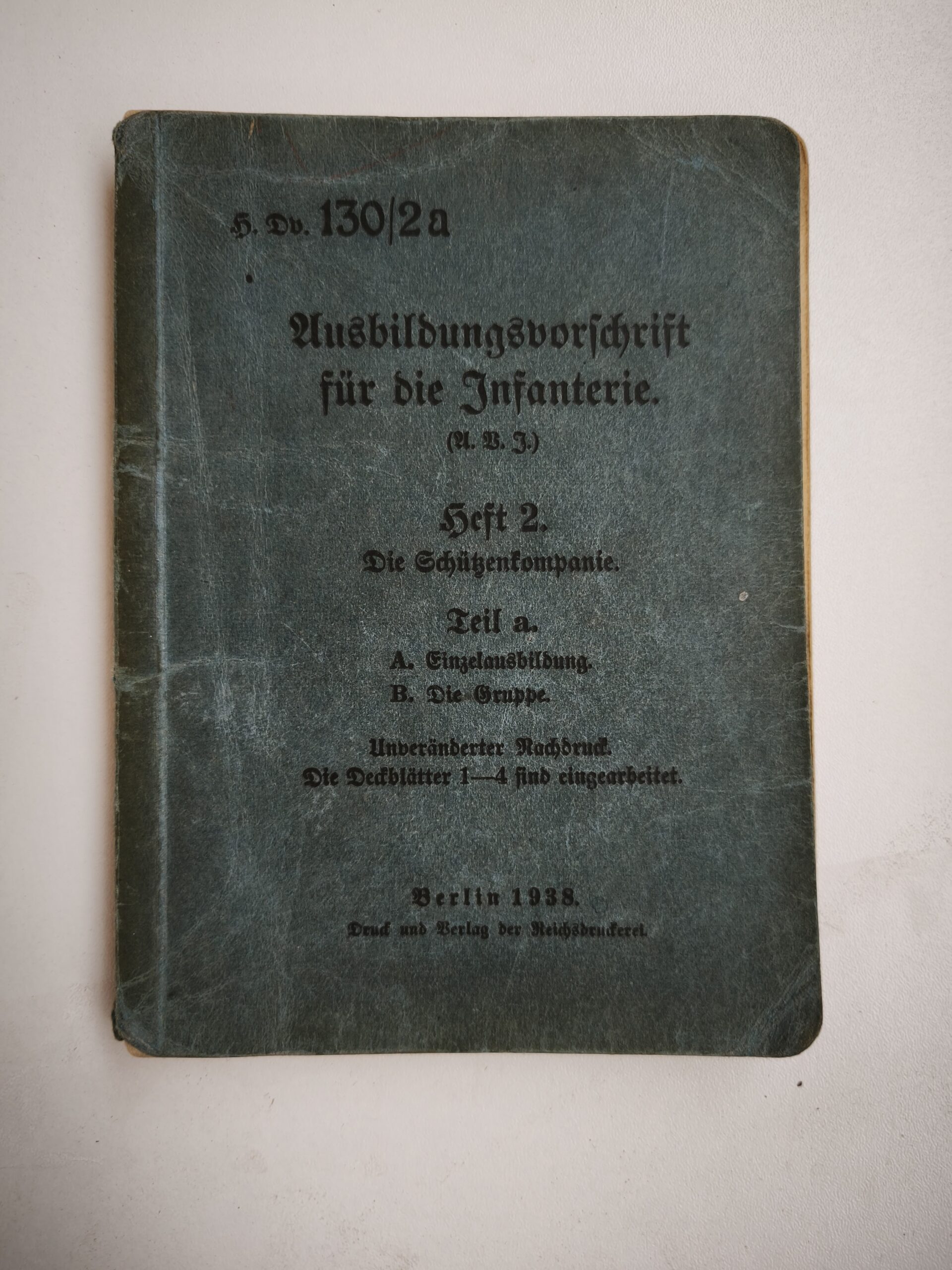 Manuels d'instruction infanterie récéptionnés SS-VT standarte Germania – Image 6