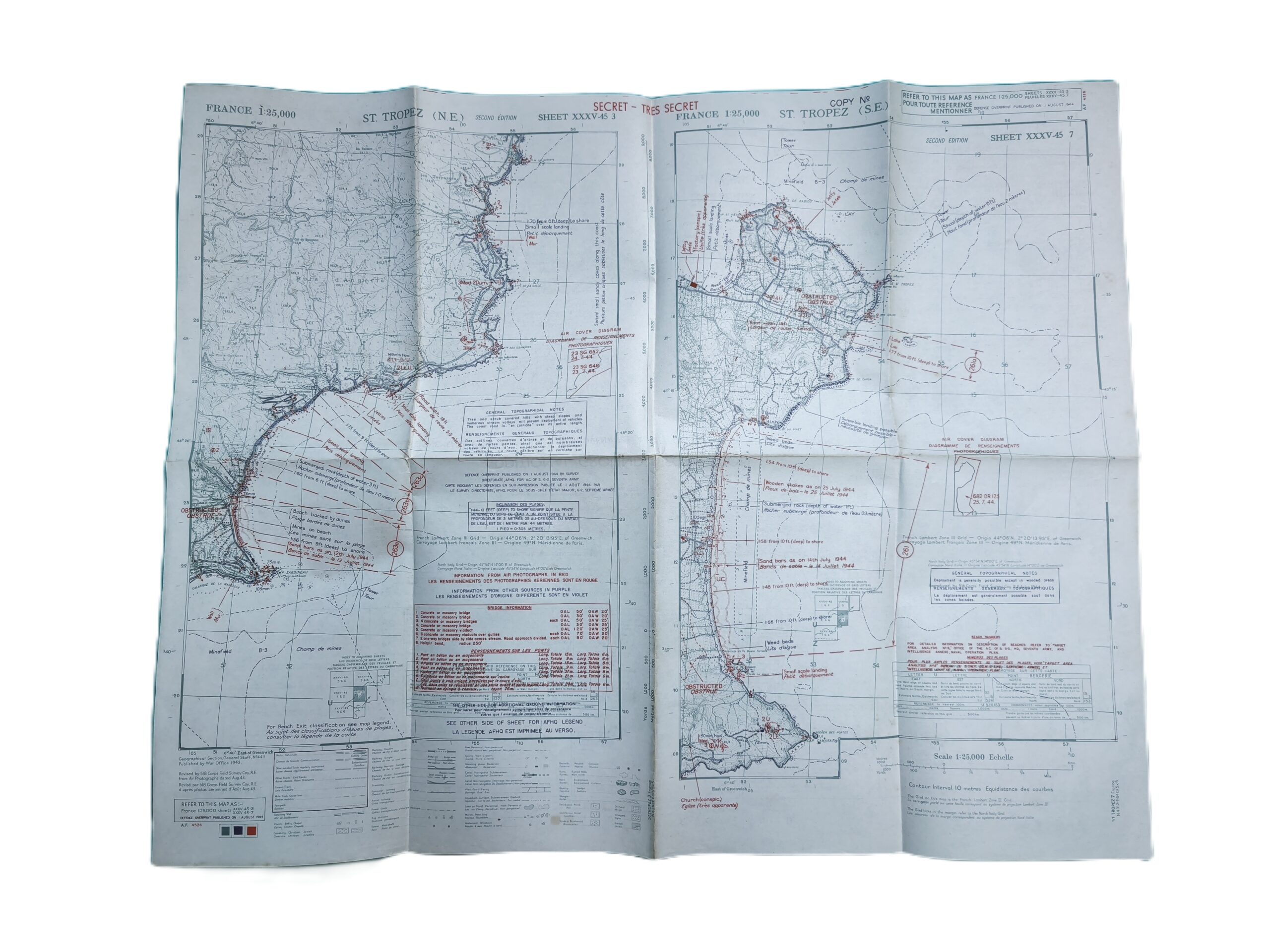 Carte SECRET - TRES SECRET St Tropez Opération Dragoon RESERVEE